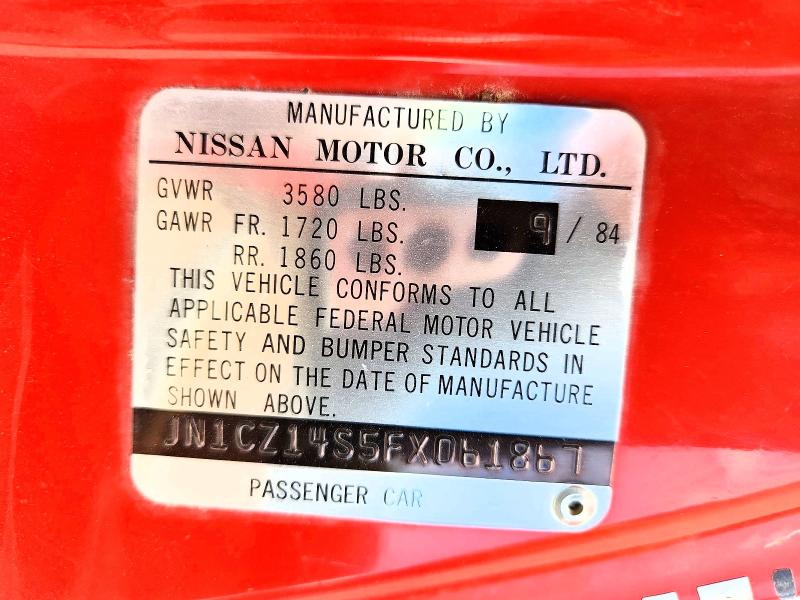 1985 NISSAN 300ZX TURBO